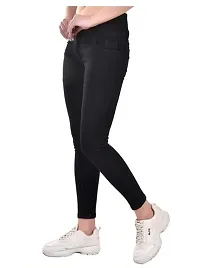Trendy Cotton Lycra 4 Button Jeans For Women-thumb1
