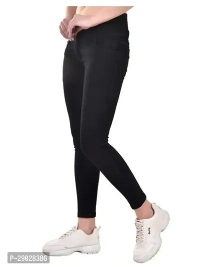 Trendy Cotton Lycra 4 Button Jeans For Women-thumb2