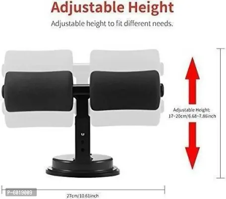 Sit Up Bar Adjustable Self Sit-Up Exercise Equipment with Comfortable Sponge Black Sit-up Barnbsp;nbsp;(Black)-thumb2