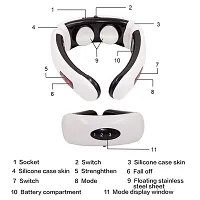 Electric Neck Massager  Pulse Back 3 Modes Power Control Far Infrared Heating Pain Relief Tool Health Care Relaxation Machine-thumb1