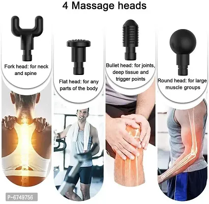 6 Adjustable Speeds Professional Massage Gun, Powerful Handheld Massager Machine For Deep Muscle Massage Fascial Relaxer Pain Relief(Multi Color)-thumb3