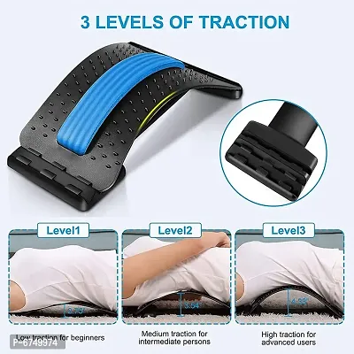Magic Back Braces Stretching Device For Bed, Chair  Car, Multi-Level Lumbar Support Stretcher For Lower And Upper Muscle Pain Relief-thumb3