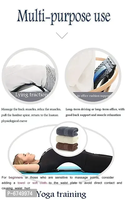Magic Back Braces Stretching Device For Bed, Chair  Car, Multi-Level Lumbar Support Stretcher For Lower And Upper Muscle Pain Relief-thumb5