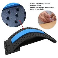 Magic Back Braces Stretching Device For Bed, Chair  Car, Multi-Level Lumbar Support Stretcher For Lower And Upper Muscle Pain Relief-thumb1