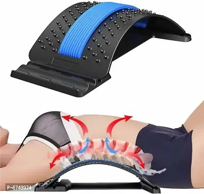 Magic Back Braces Stretching Device For Bed, Chair  Car, Multi-Level Lumbar Support Stretcher For Lower And Upper Muscle Pain Relief-thumb0