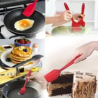 Vishou Silicone Spatula Set 6 Piece Sets of Baking Tools Stainless Steel Core Scratch Free Heat Resistant Silicone Scraper Shovel for Cooking, Baking and Mixing-thumb3