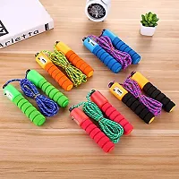 Vishou Digital Skipping Counting Rope with Rubber Grip for Girl , Boy, Men and Women 1 Piece (Multicolor)-thumb1