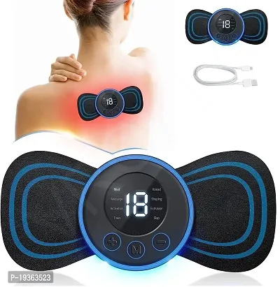 Vishou  Body Massager,Wireless Portable Neck Massager with 8 Modes and 19 Strength Levels Rechargeable Pain Relief EMS Massage Machine for Shoulder,Arms,Legs,Back Pain for Men and Women.