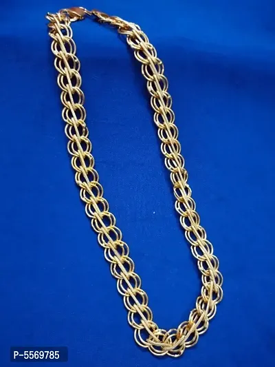 women gold plated ball chain