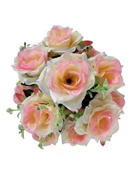 Artificial Flowers Multicolor Rose With Pot For Home Decor-thumb2