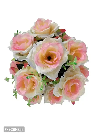 Artificial Flowers Multicolor Rose With Pot For Home Decor-thumb3