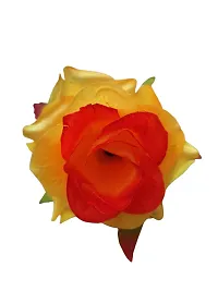 Best Artificial flower Golden Yellow Rose for Home decor with pot-thumb1