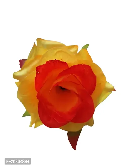 Best Artificial flower Golden Yellow Rose for Home decor with pot-thumb2