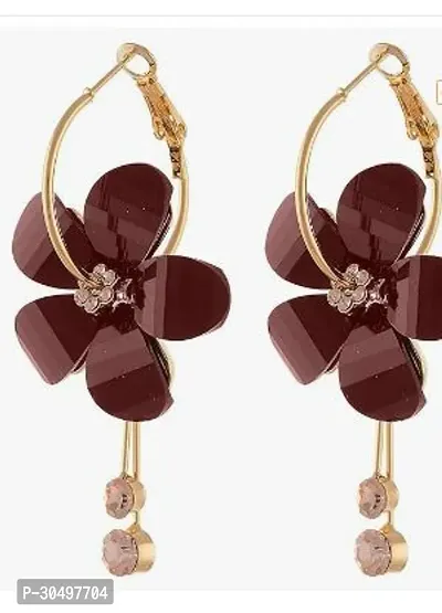 Gold Plated Alloy Earrings For Women