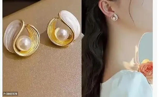 Gold Plated Alloy Earrings For Women-thumb0