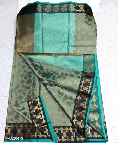Beautiful Tissue Jacquard Saree with Blouse piece