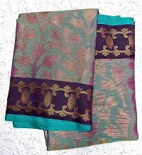 Beautiful Tissue Jacquard Saree with Blouse piece-thumb1