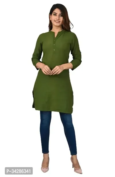 Stylish Rayon Solid Kurti for Women-thumb0