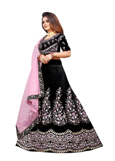 Black lehenga choli dupatta Indian designer lehenga custom stiched made to  order for women exclus… | Indian fashion dresses, Indian designer outfits,  Lehnga designs