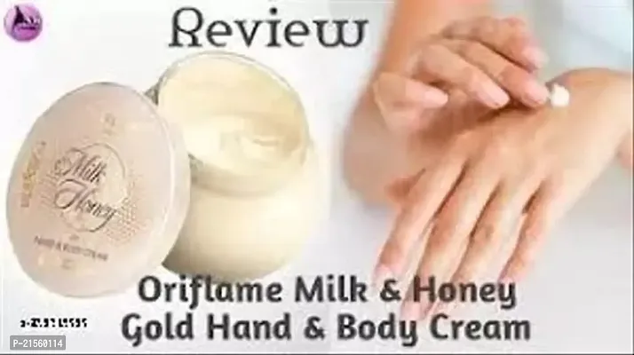 Sweden milk and honey gold nourishing hand and body cream-thumb0