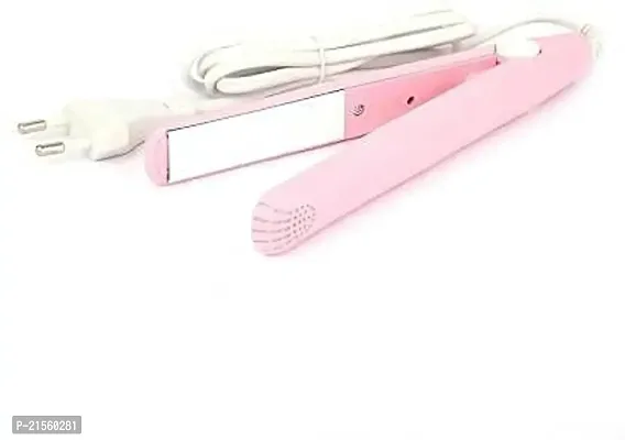 Mini Hair Straightener, Portable Mini Ceramic Plate Electronic Hair Straightener, ON/OFF button, with Plastic Storage Box Hair Straightener-thumb4