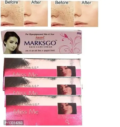 marksgo skin care cream With miss me pabalet 3 pack of 4
