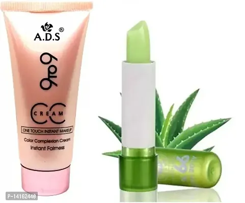 Ads 9to9 cc cream With Aloevera lip balm pack of 2@