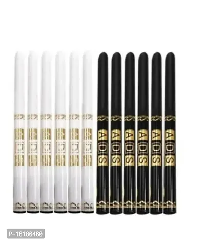 Ads White Pancil With black Pencile Kajal Pack of 12-thumb0