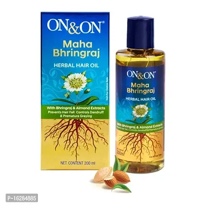 Women hair Growth Maha Bhringraj herbal hair oil pack of 1#-thumb0