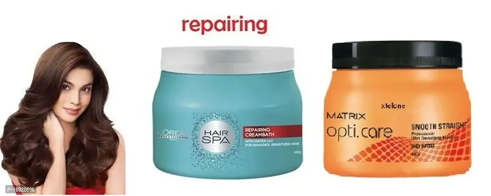 Matrix  opti care Hair spa with Repairing hair cream pack of 2