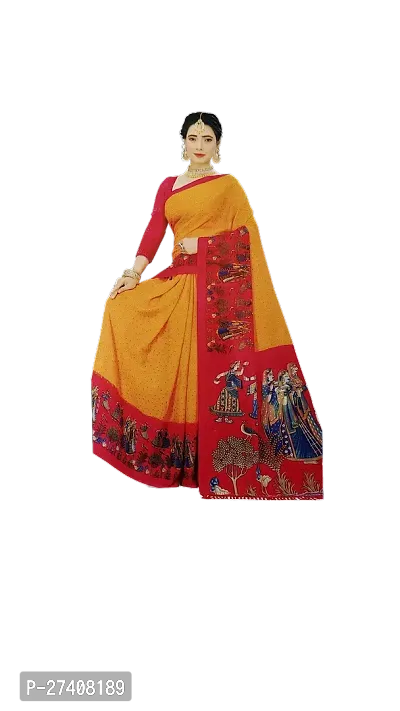 Classic Saree with Blouse piece for women-thumb0