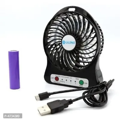 USB  Mini Portable Fan With 3 Speed Level Rechargeable