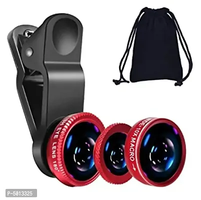 Mobile Clip Lens Smart Phones Compatiable Lens3 In 1 Lens Fish Eye Lens Macro Lens Wide Angle Lens Mobile Lens Universal Mobile Lens Telescope Lens Zoom Lens-thumb0