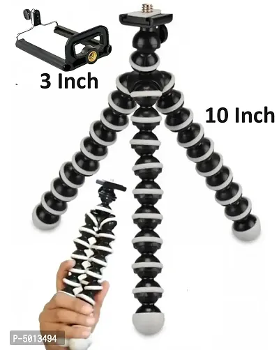 Shopking Gorilla Tripod Fully Flexible Tripod 10Inch Universal Mobile Holder Black White-thumb0