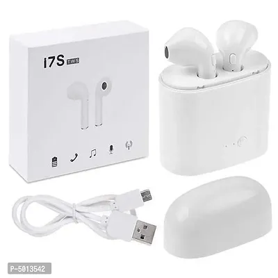 I7S Tws Twins Wireless Bluetooth Earphone With Mic Portable Charging Power Dock Compatible With All Android iOS Smar-thumb0