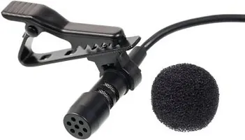Tie Clip Collar Lapel Mic Collar Microphone 35 Mm Jack Portable Mike Cable Black For Recording Compatible All Devices-thumb2