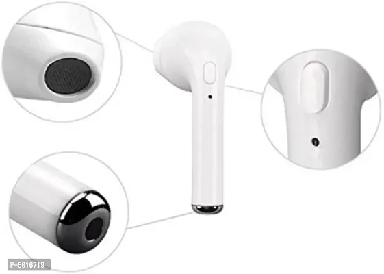 Bluetooth Headphone Calling Function Single Stereo I7 Earbud Earphone With Mic Compatible With All Device-thumb3