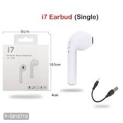 Bluetooth Headphone Calling Function Single Stereo I7 Earbud Earphone With Mic Compatible With All Device-thumb2