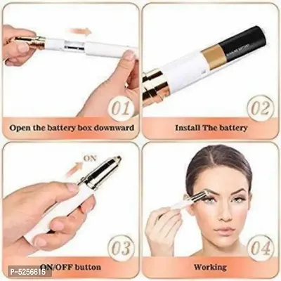 Comfort Soft Women Electric Painless Eyebrow Trimmer /Razor Shaver / Threading Tool for Women-thumb3