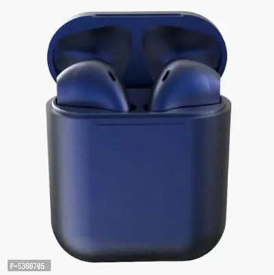 i12 Inpods Navy Blue Earbuds Built In Touch Wireless Controls Bluetooth Headset With Mic