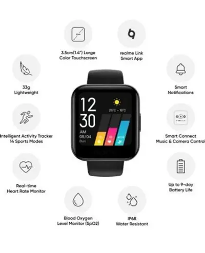 Realme Black Smart Watch