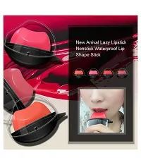 Lipstick New Arrival Lazy Lipstick Nonstick Waterproof Lip Shape Stick Moisturizing Lip Balm Cosmetic Lip Stick PACK OF 1-thumb2