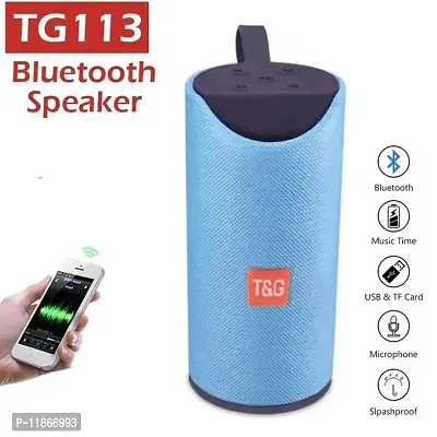 100% Best Bluetooth Speaker TG-113 high Sound Quality |3D Sound| Splash Proof| Water Resistant||-thumb0