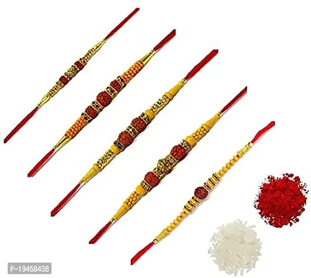 AVYA  Special Rakhi for Brother Combo of 5 Rakhi