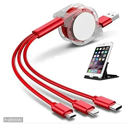 Magnetic C2 Ultra Fast Charging Cable, 360 Degree 3in1 Jack, Fast Cable Compatible with All Type-C Smartphone, Android and iOS Smartphone