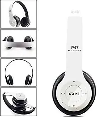 P47 Wireless Bluetooth Headphones 5.0+EDR with Volume Control,T19 Smart Headphones  (Wireless)-thumb1
