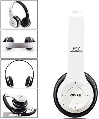 P47 Wireless Bluetooth Headphones 5.0+EDR with Volume Control,T19 Smart Headphones  (Wireless)-thumb2