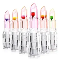 Waterproof Flower Lipstick Jelly Flower Transparent Color Changing Lipstick Flower Jelly High-Glossy Lipstick (Pack Of 2)-thumb1