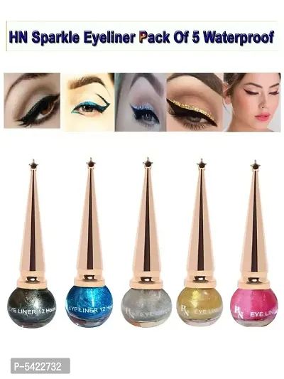 Define Your Eyes  Improve Your Impression Sparkle Eyeliner Long Lasting Waterproof  Pack Of 5