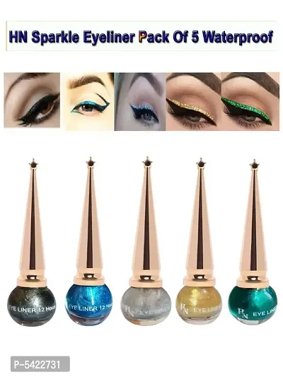 Define Your Eyes  Improve Your Impression Sparkle Eyeliner Long Lasting Waterproof  Pack Of 5